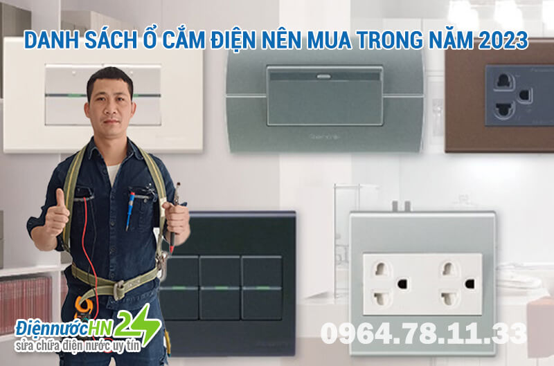 TOP 9 ổ cắm điện âm tường nên mua 2022