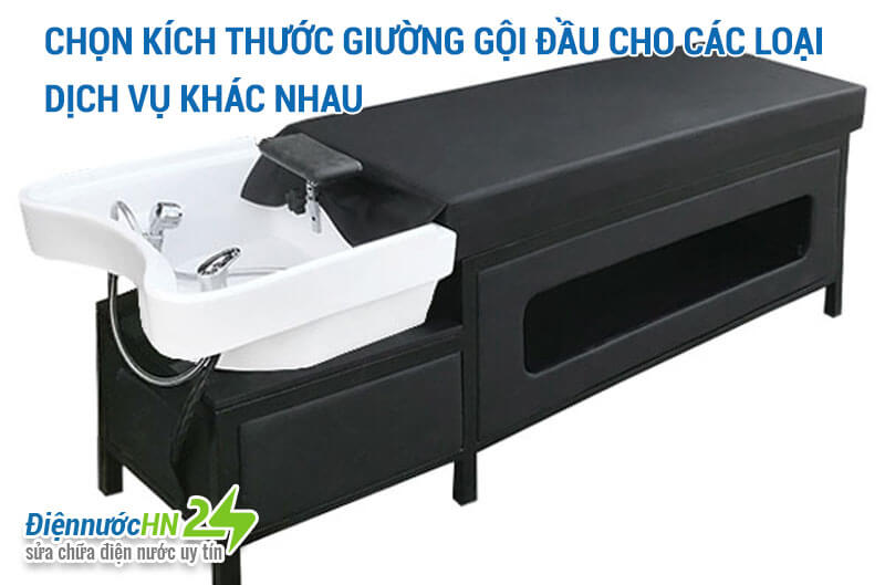 Tham khảo cách lắp đặt giường gội đầu 