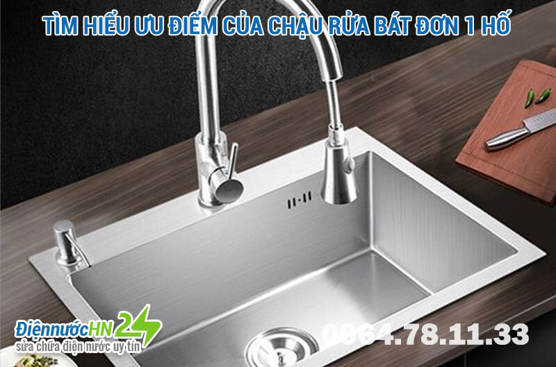 Bồn rửa chén 1 ngăn lớn nên mua