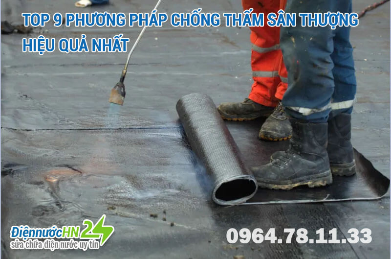 Giải pháp chống thấm sân thượng hiệu quả lâu dài