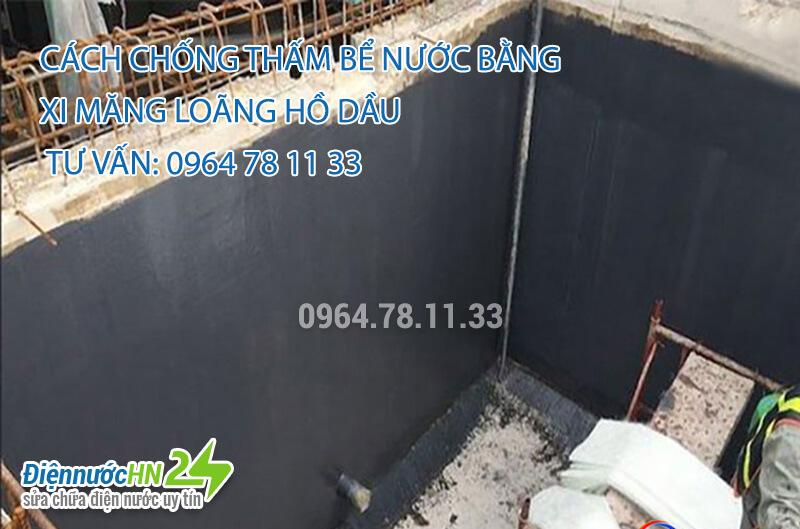 Cách chống thấm bể nước bằng xi măng loãng hồ dầu Cách chống thấm bể nước bằng xi măng loãng hồ dầu