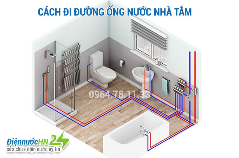Mách bạn Cách Đi ống nước nhà tắm chuẩn nhất 