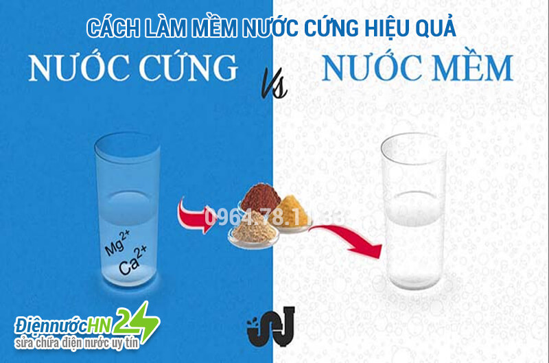 Cách làm mềm nước cứng hiệu quả Cách làm mềm nước cứng hiệu quả