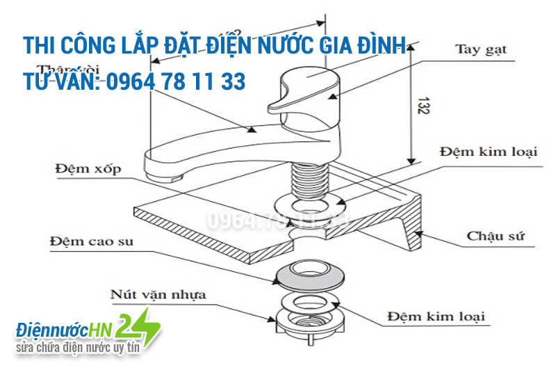 Cấu tạo chung các loại vòi nước Cấu tạo chung các loại vòi nước
