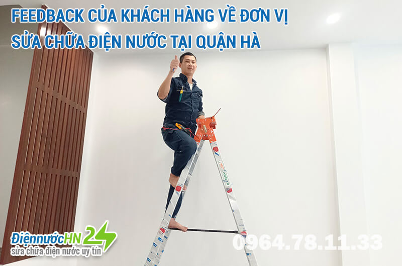 Feedback của khách hàng về đơn vị sửa chữa điện nước tại quận Hà Đông Feedback của khách hàng về đơn vị sửa chữa điện nước tại quận Hà Đông