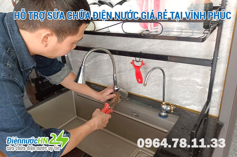Hỗ trợ sửa chữa điện nước giá rẻ tại Vĩnh Phúc Hỗ trợ sửa chữa điện nước giá rẻ tại Vĩnh Phúc