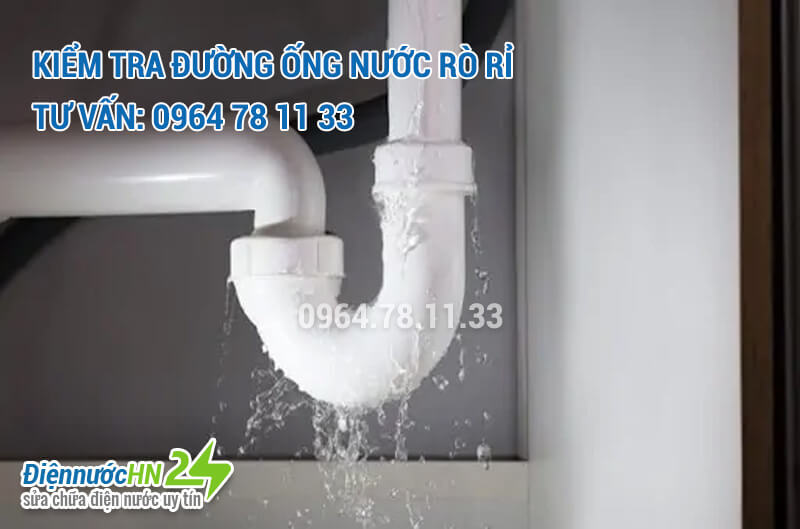 Kiểm tra đường ống nước rò rỉ Kiểm tra đường ống nước rò rỉ
