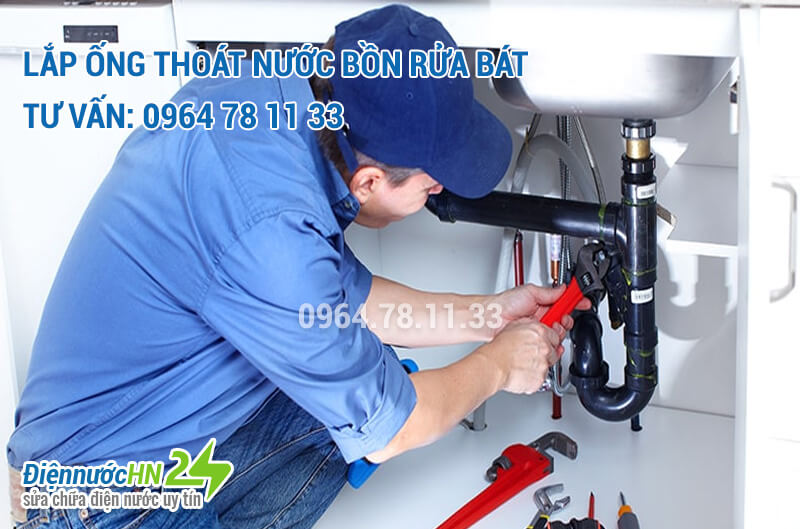  Hướng dẫn Cách lắp ống thoát nước bồn rửa chén chính xác