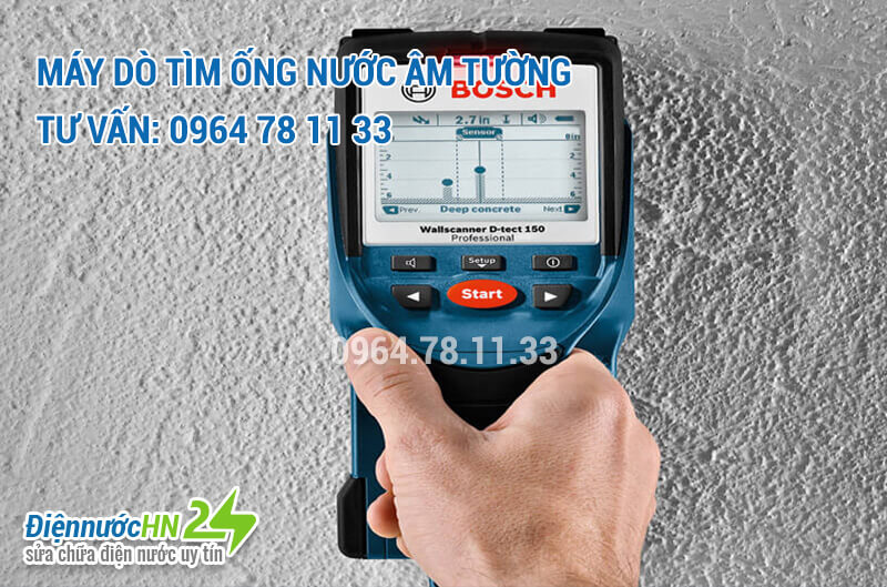 Hướng dẫn sử dụng máy dò ống nước âm tường chi tiết, dễ hiểu