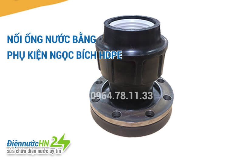 Nối ống nước bằng phụ kiện ngọc bích HDPE Nối ống nước bằng phụ kiện ngọc bích HDPE