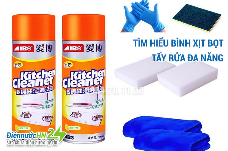 Lưu ý khi sử dụng Bình xịt bọt tẩy rửa đa năng