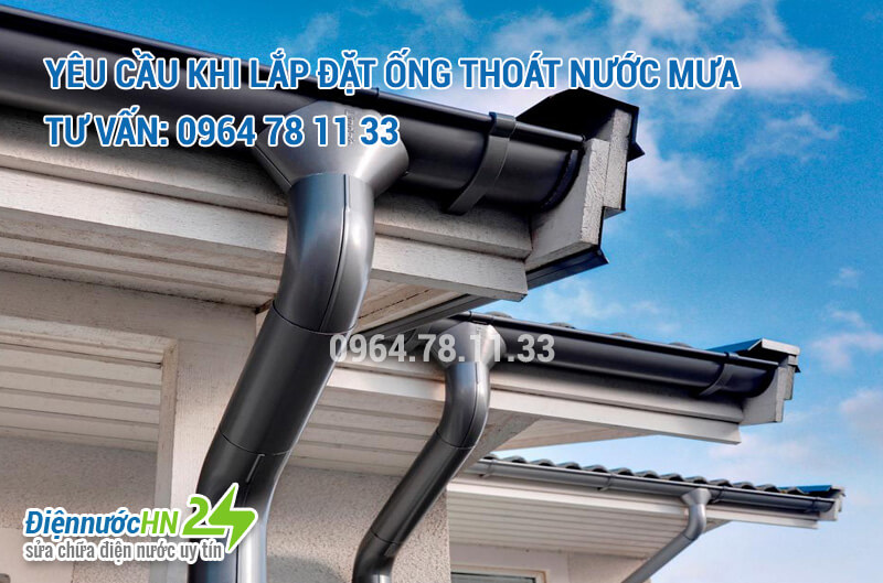 Yêu cầu khi lắp đặt ống thoát nước mưa Yêu cầu khi lắp đặt ống thoát nước mưa