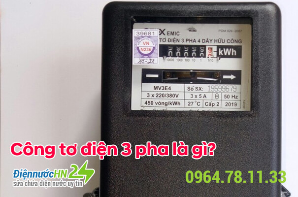 Công tơ điện 3 pha là gì?