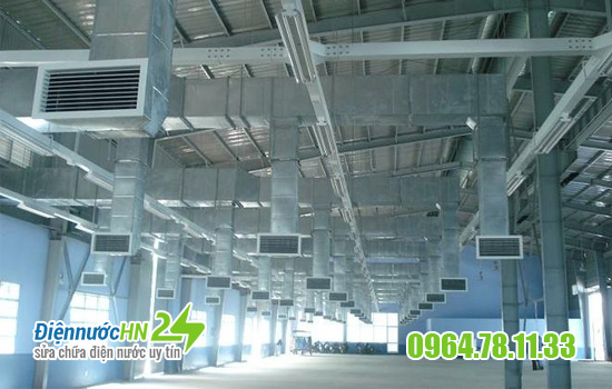 Lắp đặt các loại quạt thông gió tòa nhà thoát mùi gia đình