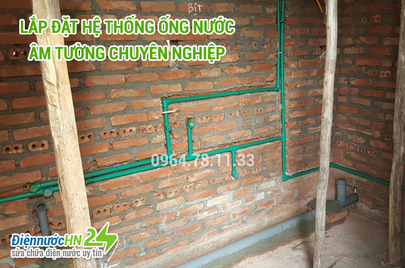Lắp đặt hệ thống ống nước âm tường chuyên nghiệp Lắp đặt hệ thống ống nước âm tường chuyên nghiệp