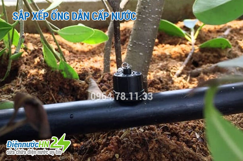 Sắp xếp ống dẫn cấp nước Sắp xếp ống dẫn cấp nước