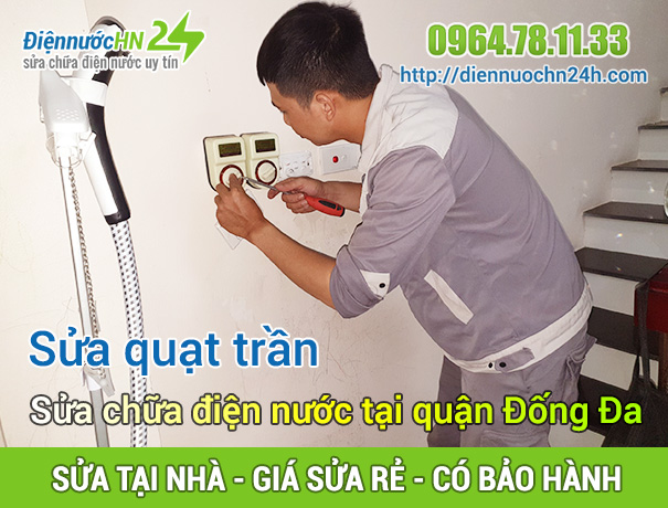 Sửa chữa điện nước tại Quận Đống Đa