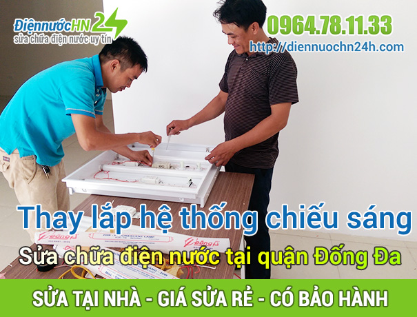 Sửa chữa điện nước tại Quận Đống Đa