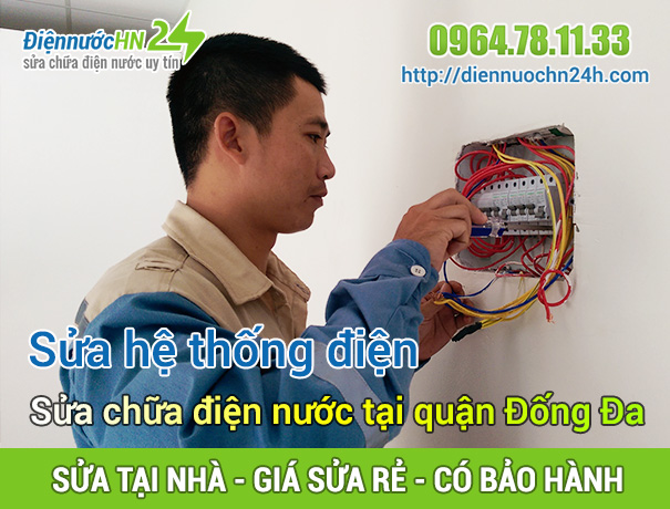 Sửa chữa điện nước tại Quận Đống Đa