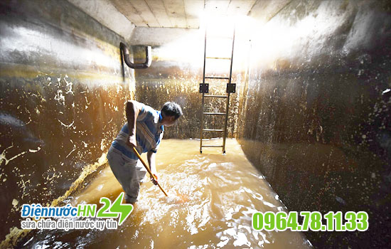 Dịch vụ vệ sinh, thau rửa bồn nước